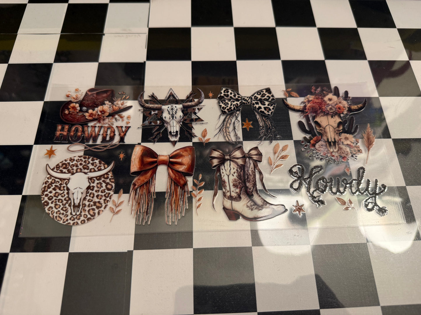 Brown Boots and bows