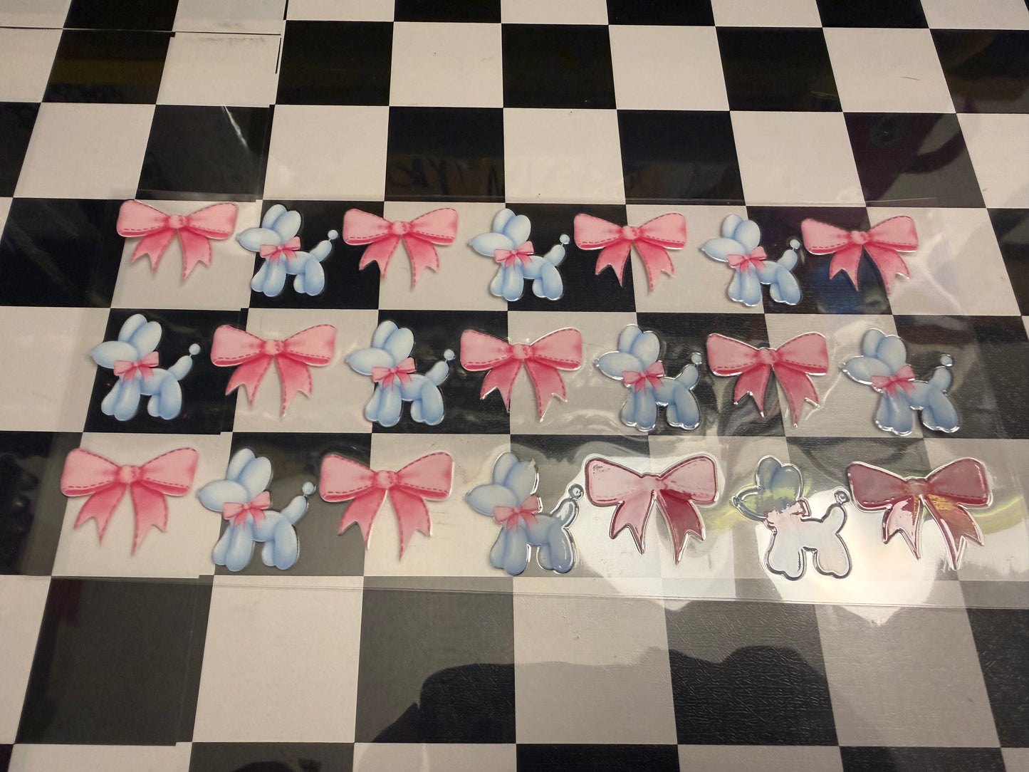 Blue Balloon Dogs w/ Bows