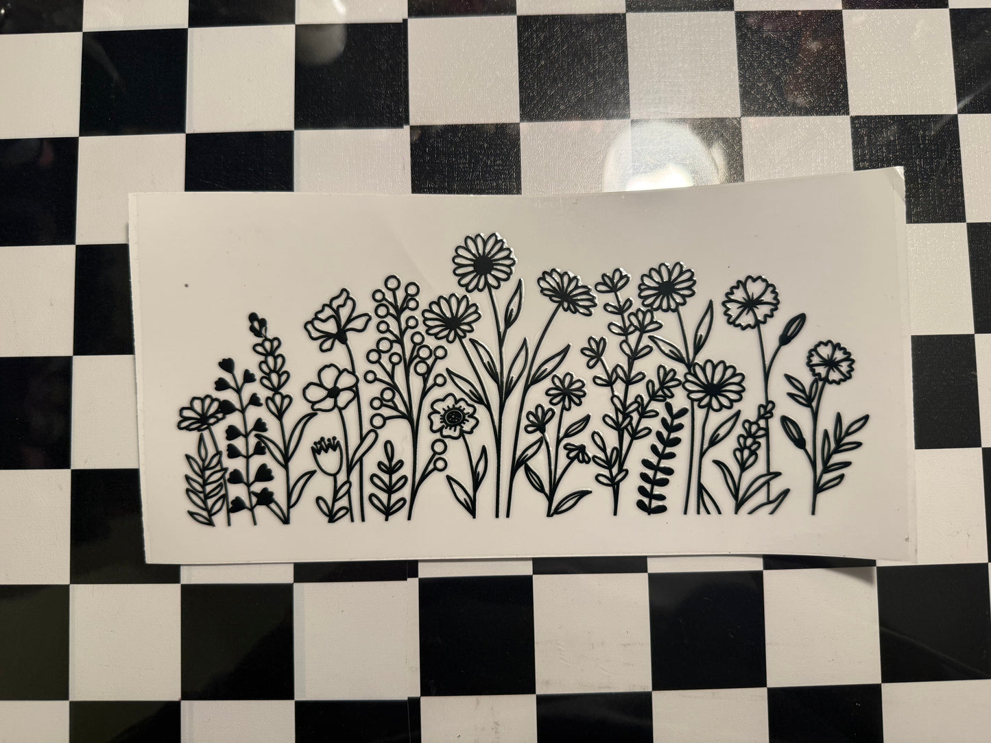 Multi Flowers in Black