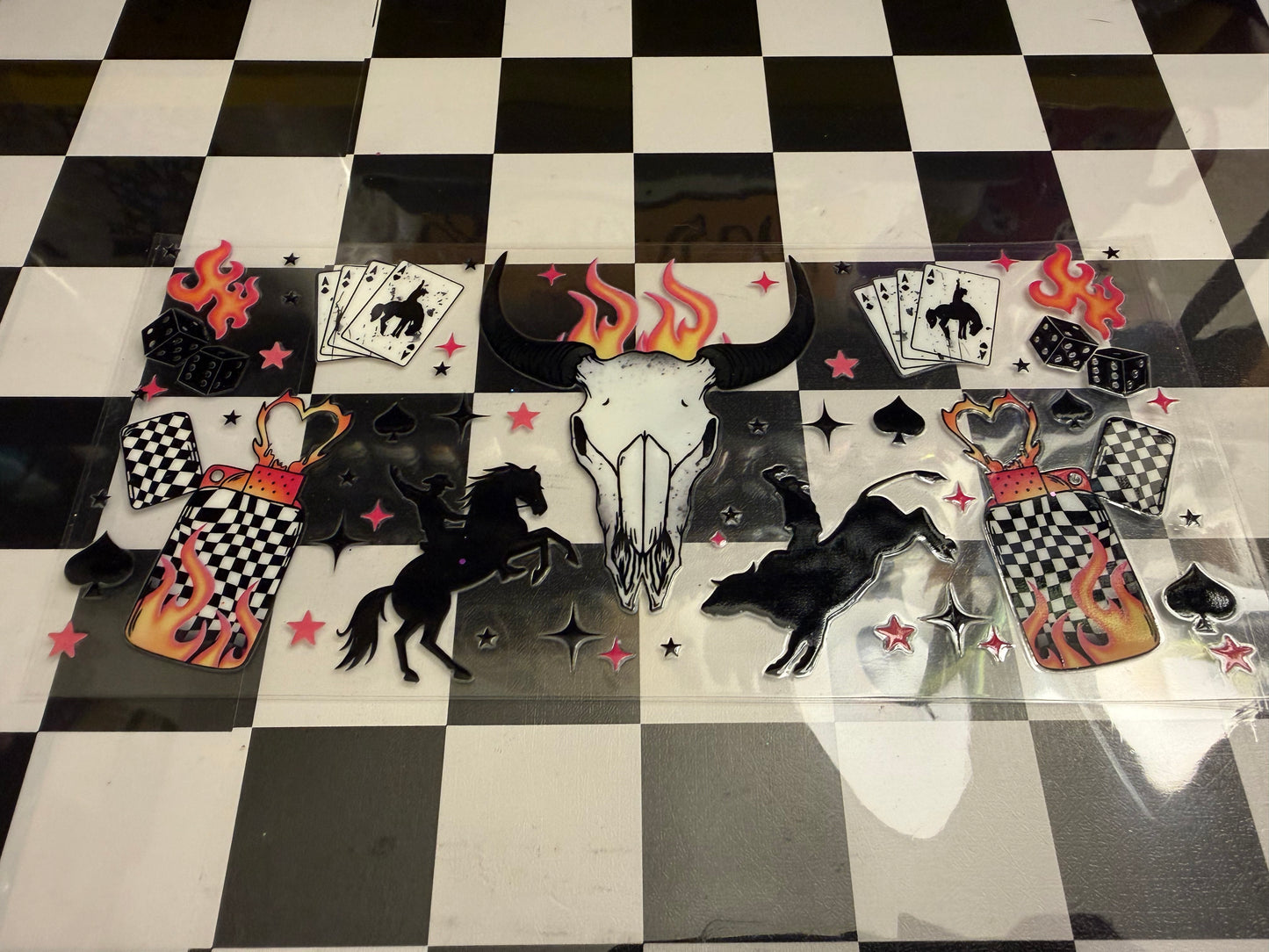Skull and Cards