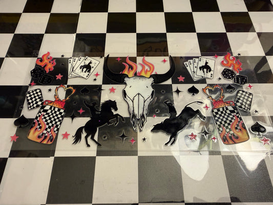 Skull and Cards