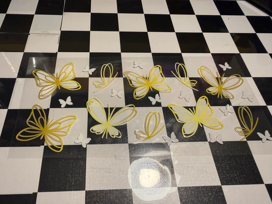 Yellow/Gold Butterflies